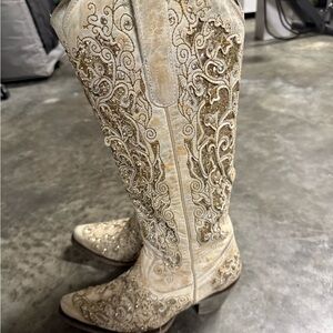 Corral Tan and Cream Western Boots